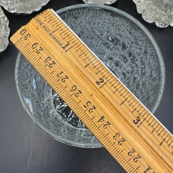 MCM Goebel Charlottenhutte Icicle Bark Textured Highball Tumbler Clear Glasses - Picture 12 of 15